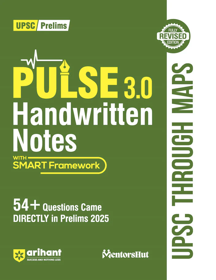 Combo of Pulse 3.0 Hand Written Notes Geography, Art & Culture, Modern Indian History, Ancient & Medieval India, Environment & Eco., Indian Polity, Indian Eco., Sci. & Tech, UPSC Through Maps | With Free Headline Current Affairs 2026 | English Medium - Image 10