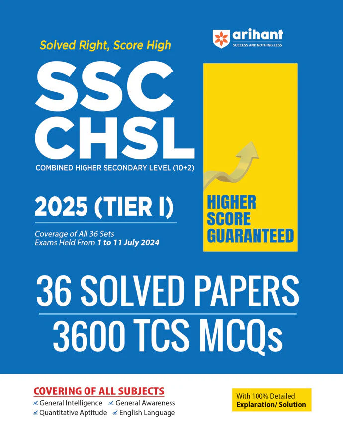Combo of SSC CHSL Exam 2025 | Study Guide & Solved Papers | With Free General Knowledge 2026 | English Medium - Image 3