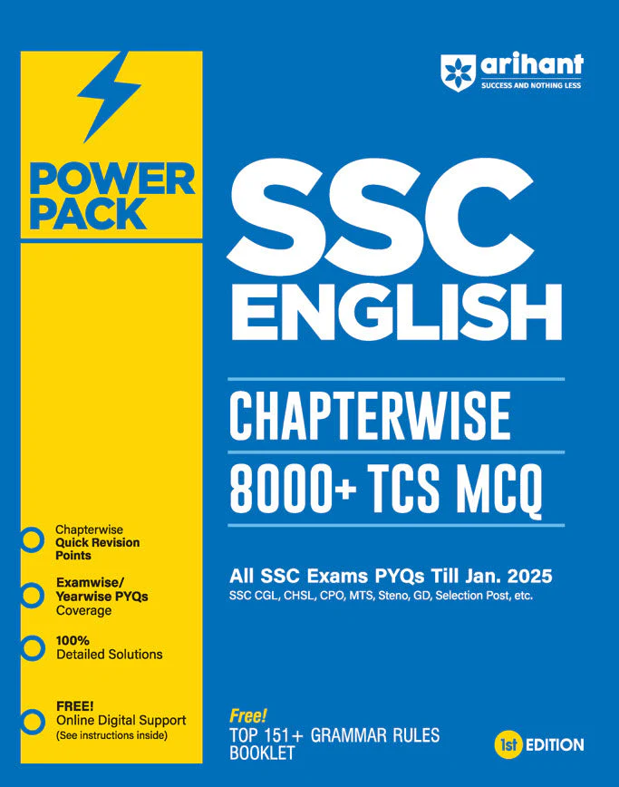 Power Pack SSC English Chapterwise 8000 + TCS MCQ | First Edition