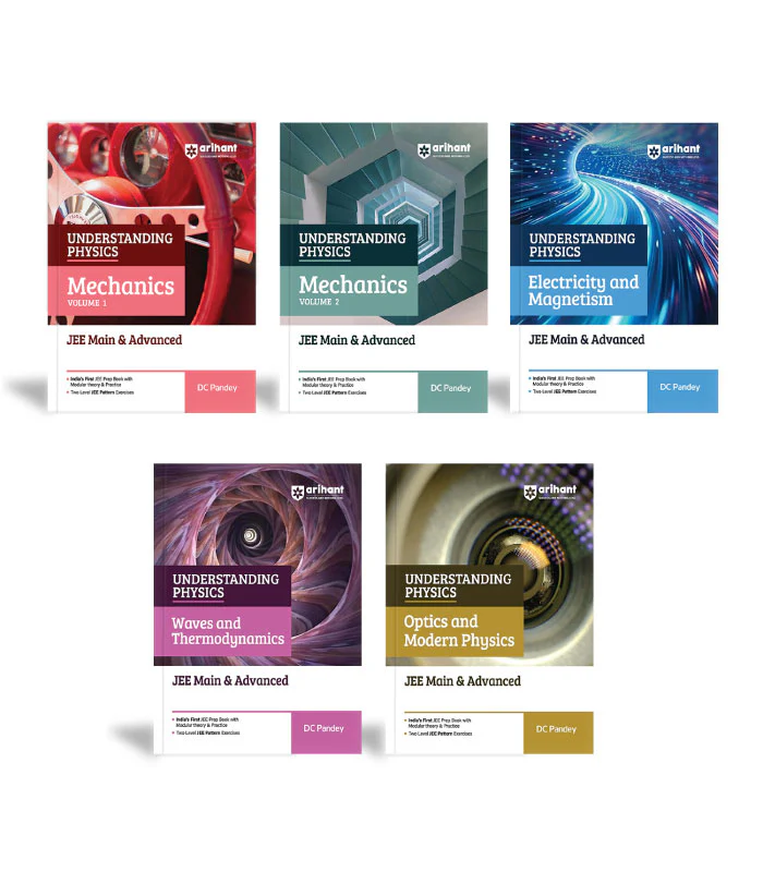 Combo of Understanding Physics for JEE Main & Advanced 2027 | Mechanics Volume 1 & 2 , Electricity and Magnetism, Waves & Thermodynamics & Optics & Modern | DC Pandey