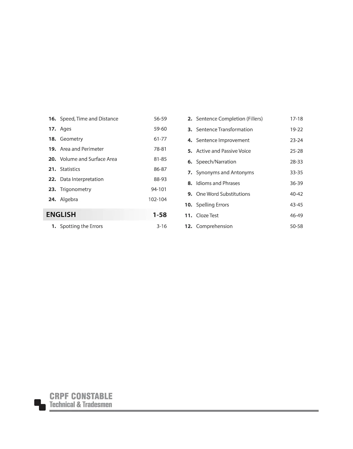 CRPF Constable (Technical & Tradesmen) Online Exam 2026 | Complete Study Guide | Revision Notes, Practice MCQs | Coverage of Reasoning, GK, Maths, English & Current Affairs - Image 3