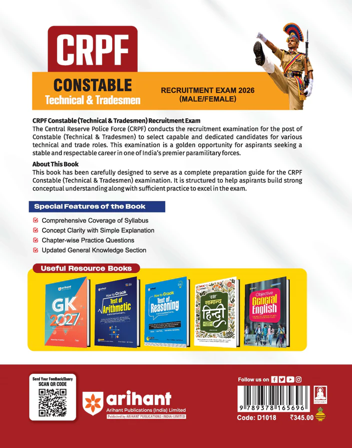 CRPF Constable (Technical & Tradesmen) Online Exam 2026 | Complete Study Guide | Revision Notes, Practice MCQs | Coverage of Reasoning, GK, Maths, English & Current Affairs - Image 9