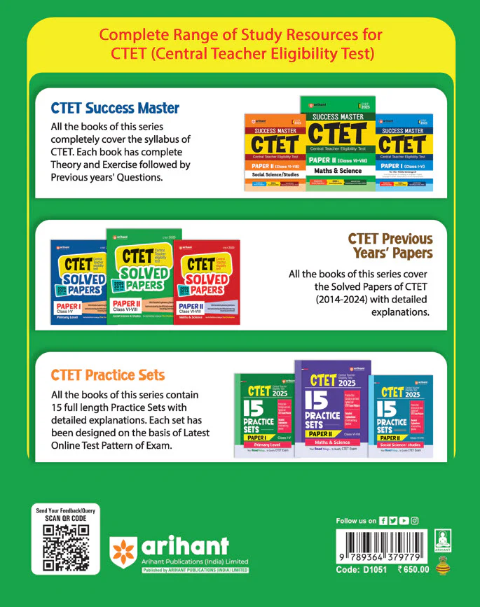 CTET Social Science & Studies Class VI-VIII (Junior Level) - (Paper - 2) 2025 | Solved Papers 2024-2015 | English Medium - Image 2