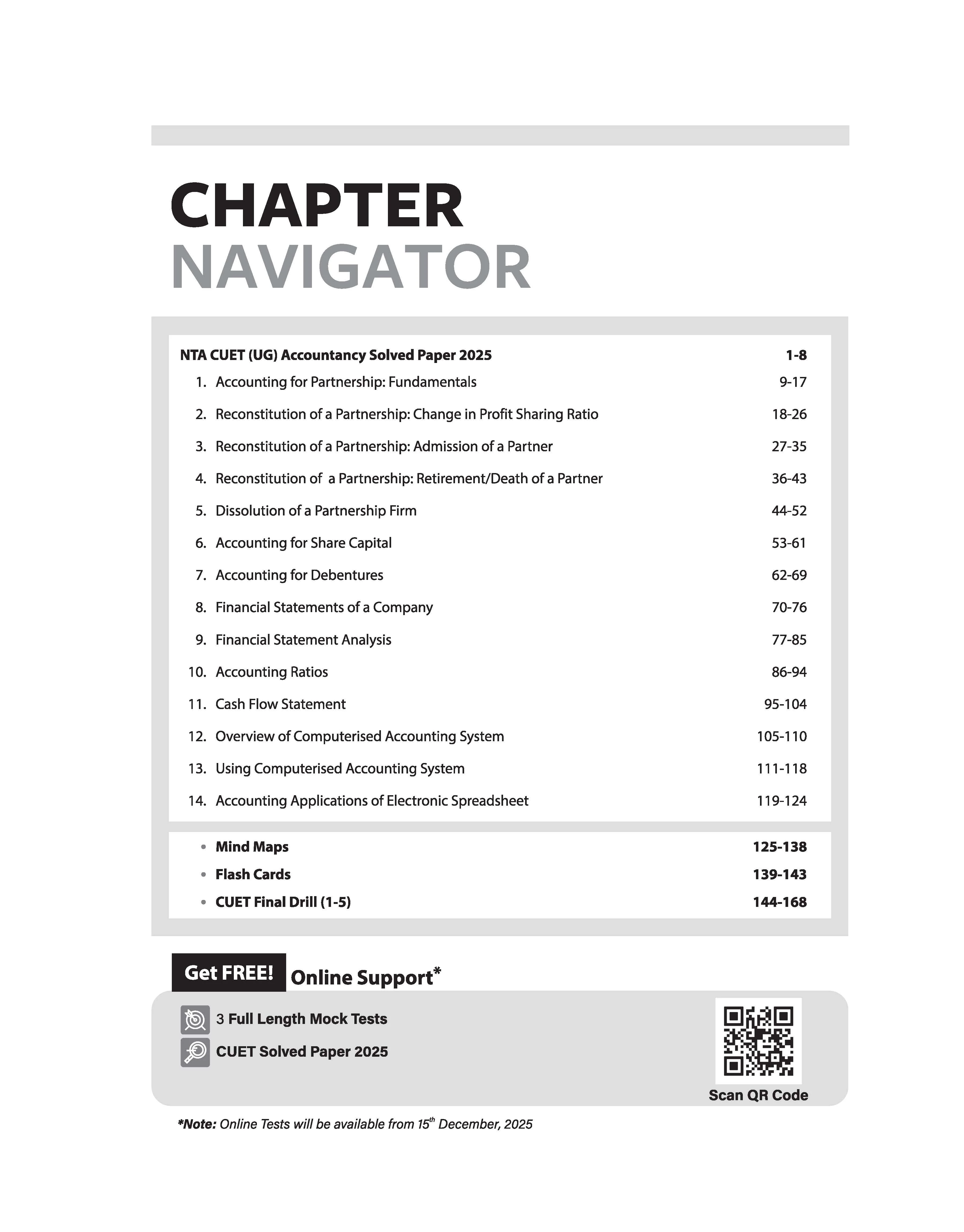 CUET UG 2026 Accountancy | Chapterwise Notes & Question Bank | Based on NTA Pattern | 1000+ NCERT MCQs, Assertion Reason & Case-Based Questions | Chapterwise Mindmaps & Flash Cards | Free Online Digital Support - Image 2