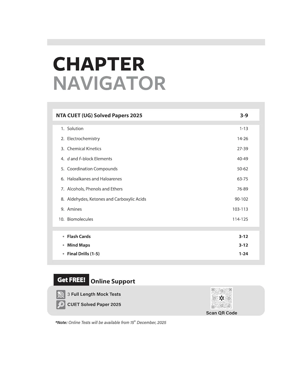 CUET UG 2026 Chemistry | Chapterwise Notes & Question Bank | Based on NTA Pattern | 1000+ NCERT MCQs, Assertion Reason & Case-Based Questions | Chapterwise Mindmaps & Flash Cards | Free Online Digital Support - Image 2