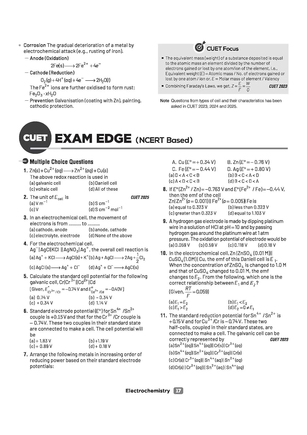 CUET UG 2026 Chemistry | Chapterwise Notes & Question Bank | Based on NTA Pattern | 1000+ NCERT MCQs, Assertion Reason & Case-Based Questions | Chapterwise Mindmaps & Flash Cards | Free Online Digital Support - Image 6