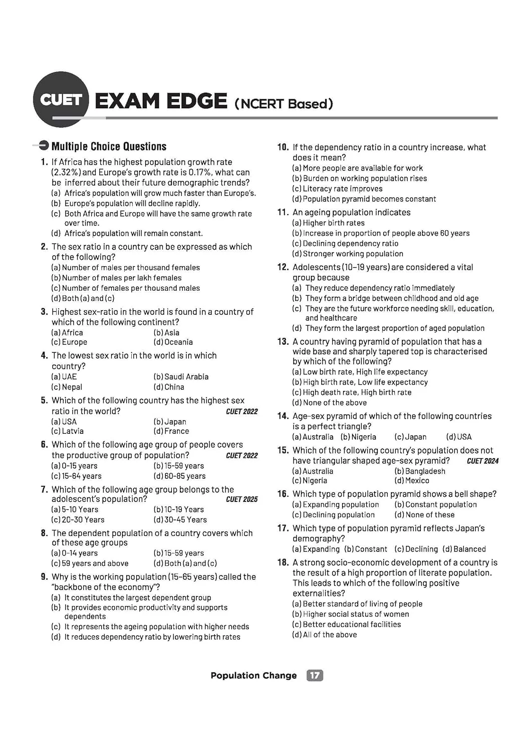 CUET UG 2026 Geography | Chapterwise Notes & Question Bank | Based on NTA Pattern | 1000+ NCERT MCQs, Assertion Reason & CBQs |Mindmaps & Flash Cards | Free Online Digital Support - Image 6