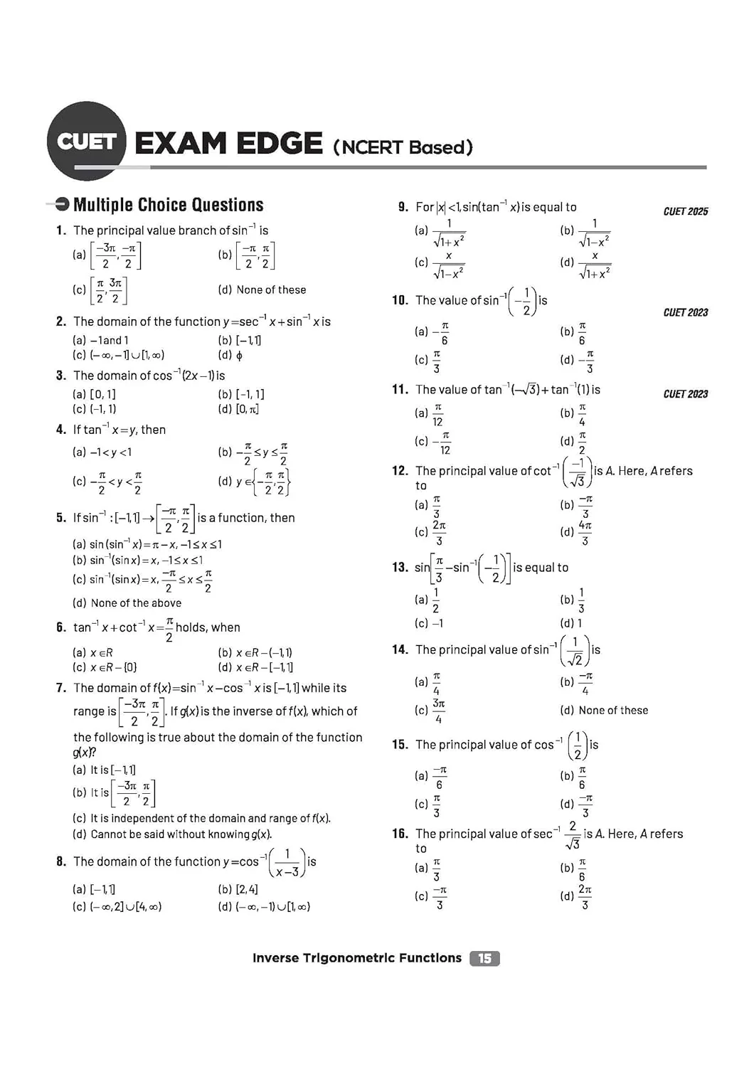 CUET UG 2026 Mathematics | Chapterwise Notes & Question Bank | Based on NTA Pattern | 1000+ NCERT MCQs, Assertion Reason & CBQ | Mindmaps & Flash Cards | Free Online Digital Support - Image 4