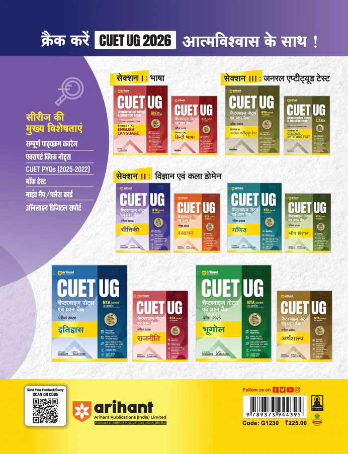 CUET UG 2026 Physics (Bhautiki) | Chapterwise Notes & Question Bank | Based on NTA Pattern | 1000+ NCERT MCQs, Assertion Reason & CBQ | Mindmaps & Flash Cards | Free Online Digital Support | Hindi Medium - Image 8