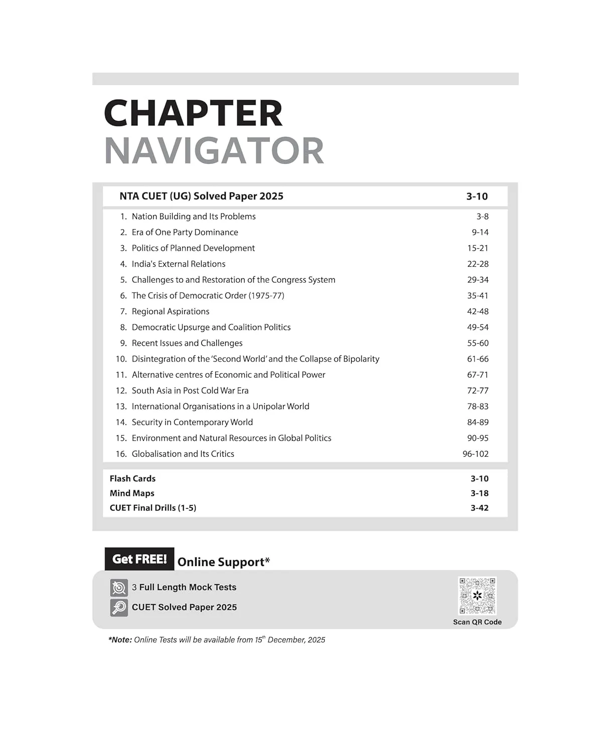 CUET UG 2026 Political Science | Chapterwise Notes & Question Bank | Based on NTA Pattern | 1000+ NCERT MCQs, Assertion Reason & Case-Based Questions | Chapterwise Mindmaps & Flash Cards | Free Online Digital Support - Image 2