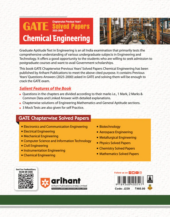 GATE Chapterwise Previous Years Solved Papers 2025-2000 | Chemical Engineering | By Nikhil Kr. Gupta - Image 2
