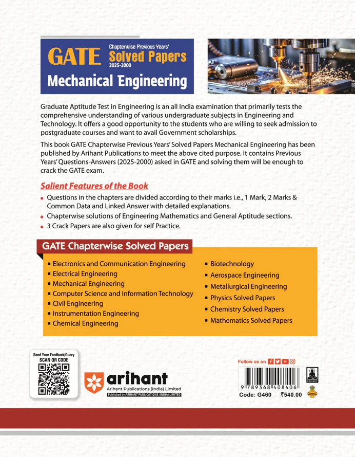 GATE Chapterwise Previous Years Solved Papers 2025-2000 | Mechanical Engineering | By Lalit Jain - Image 2