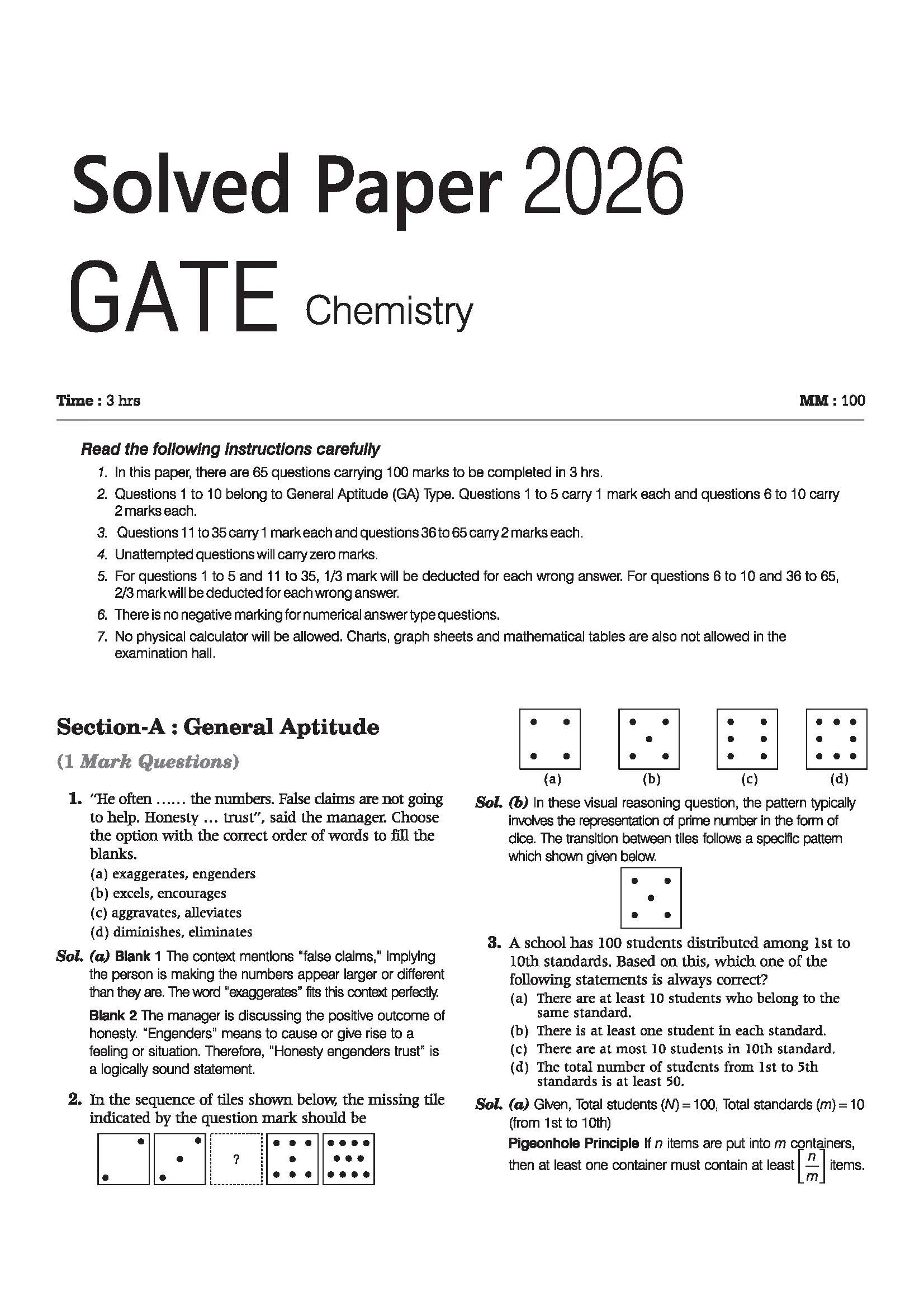 GATE Chemistry Chapterwise Solved Papers 2026ā2000|Chapterwise & Yearwise Detailed Explanations as per GATE Pattern - Image 3