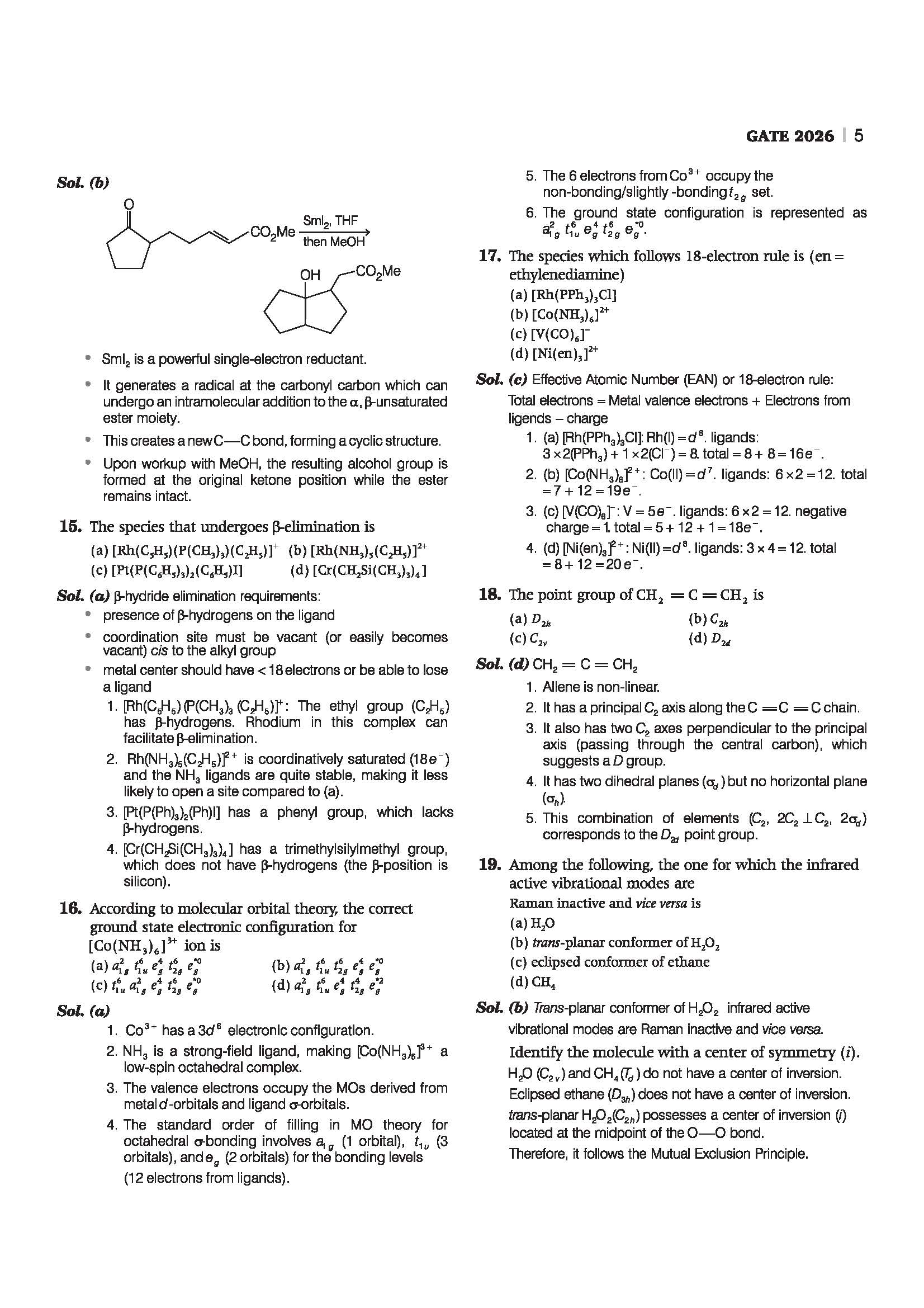 GATE Chemistry Chapterwise Solved Papers 2026ā2000|Chapterwise & Yearwise Detailed Explanations as per GATE Pattern - Image 7