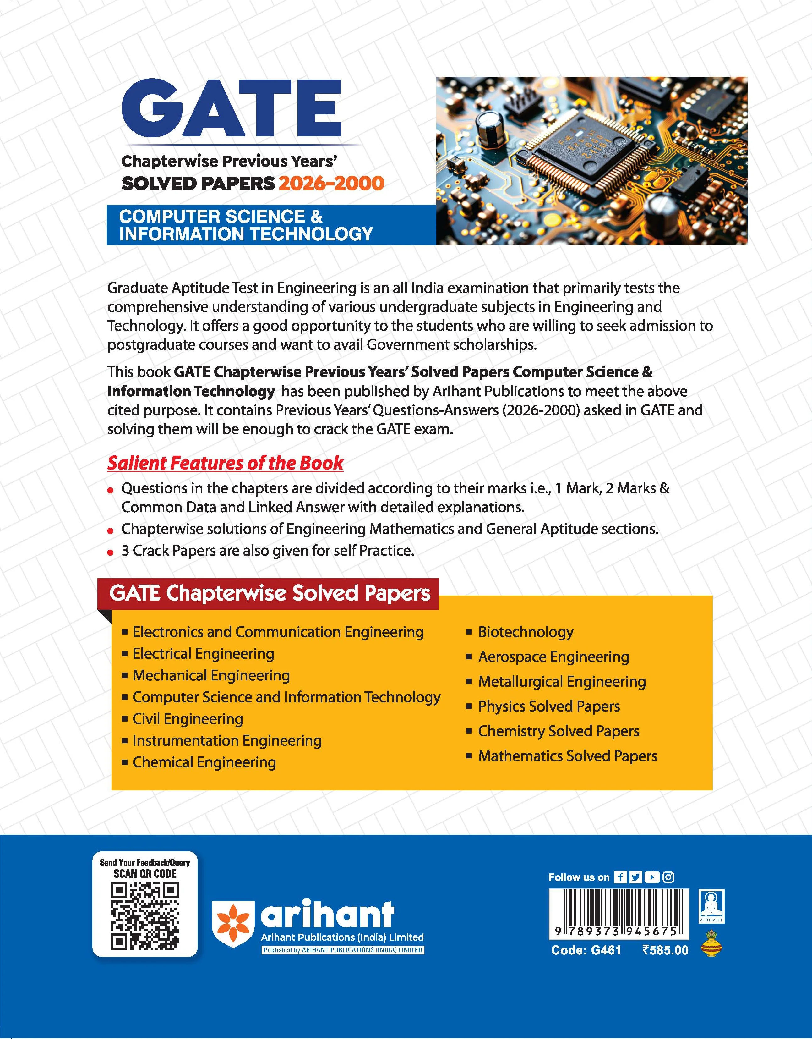 GATE Computer Science & Information Technology Chapterwise Solved Papers 2026–2000 |Chapterwise & Yearwise Detailed Explanations as per GATE Pattern - Image 9