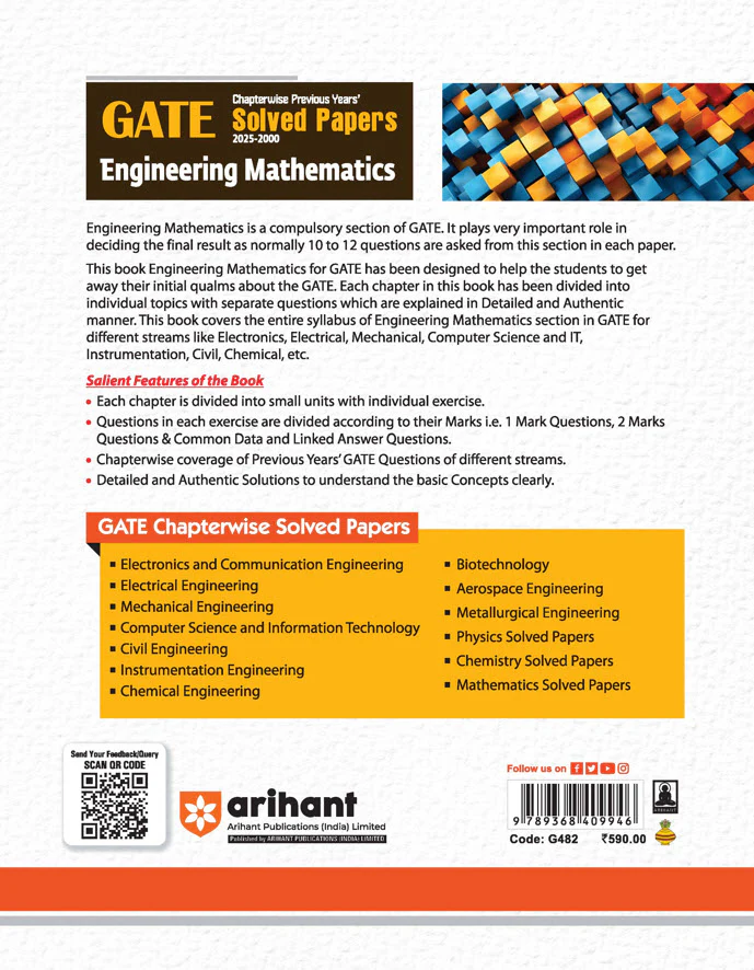 GATE Engineering Mathematics Chapterwise Solved Papers (2025-2000) | By Abhinav Goel & Suraj Singh - Image 2