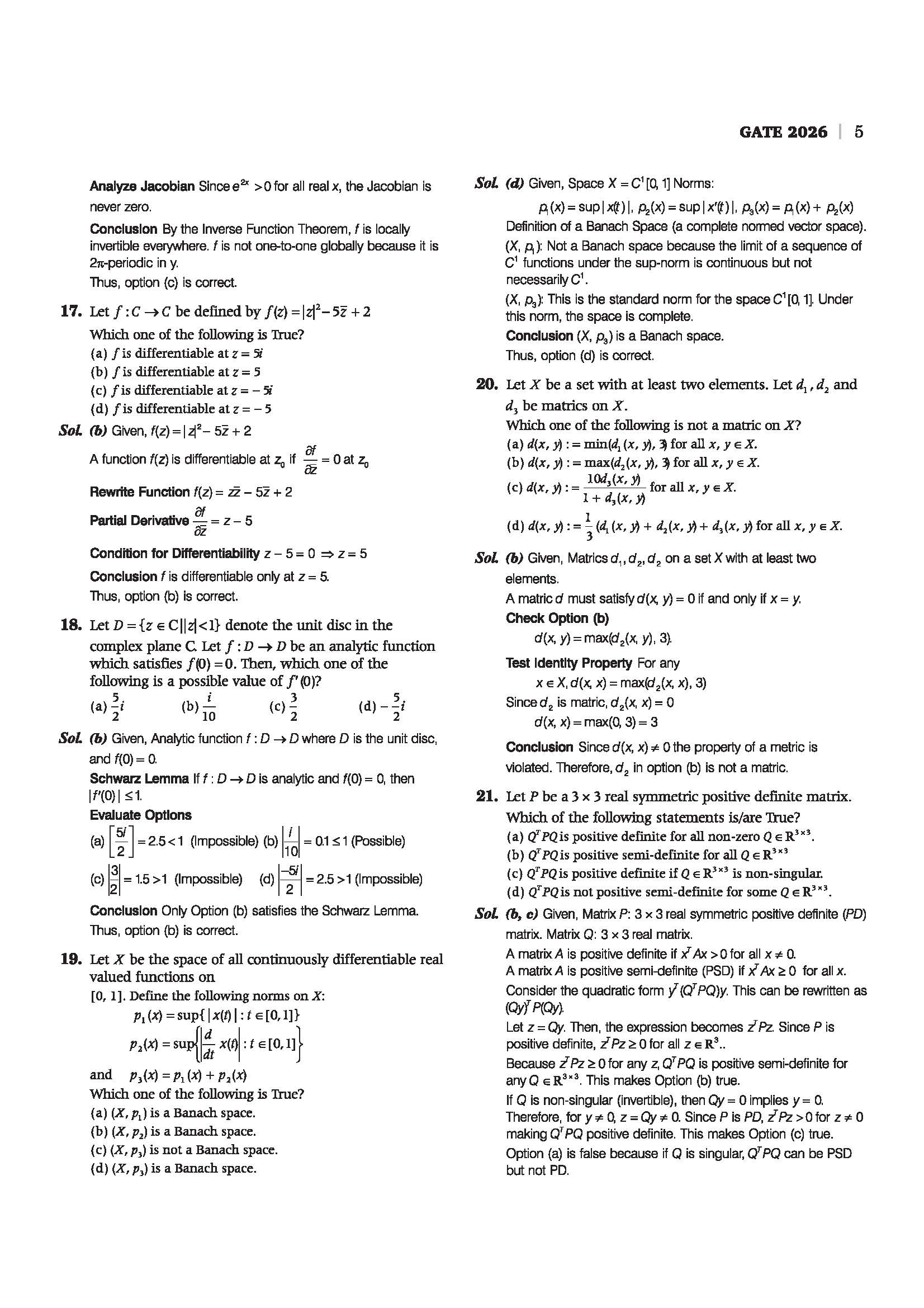 GATE Mathematics Chapterwise Solved Papers 2026–2000 |Chapterwise & Yearwise Detailed Explanations as per GATE Pattern - Image 7
