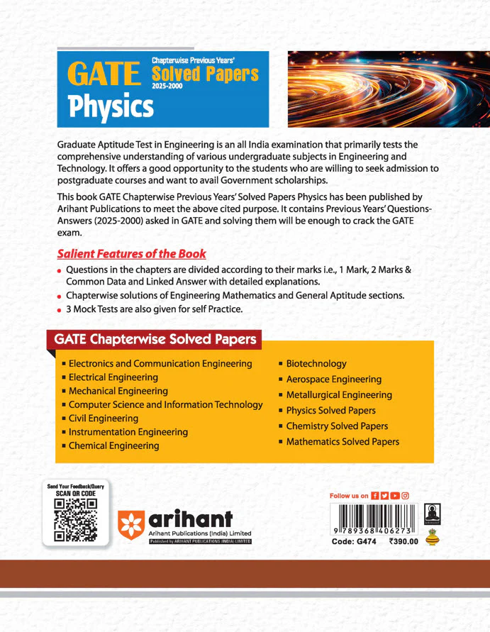 GATE Physics Chapterwise Previous Years Solved Papers (2025-2000) | By Dr. Vijay Kumar & Dr. Israt Ali - Image 2