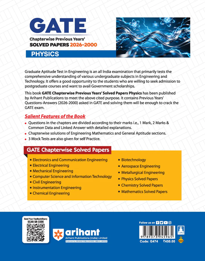 GATE Physics Chapterwise Solved Papers 2026–2000|Chapterwise & Yearwise Detailed Explanations as per GATE Pattern - Image 8
