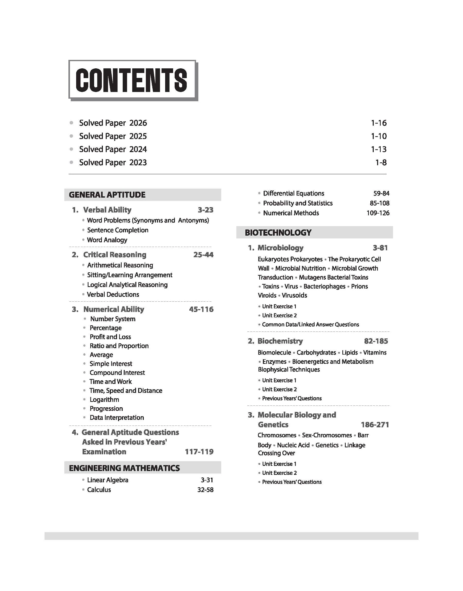 GATE Tutor 2027 Biotechnology | Solved Papers 2023ā2026 & 3 Mock Tests | Complete ECE Preparation Book | Pfo. BM Agarwal, Akansha Singhal, Vidhika Goel - Image 2