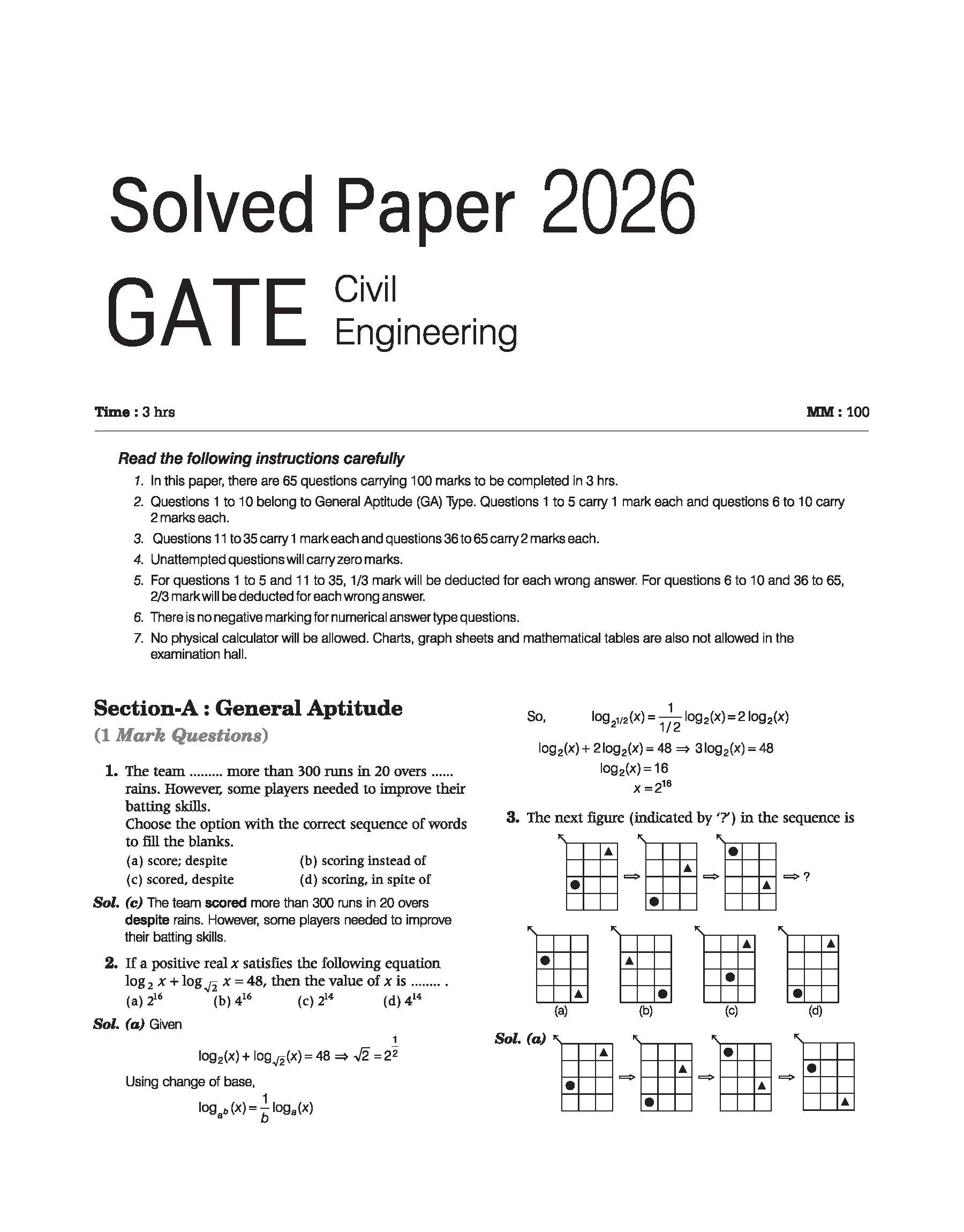 GATE Tutor 2027 Civil Engineering | Solved Papers 2023–2026 & 5 Mock Tests | Complete ECE Preparation Book | Prashant Dixhit - Image 4