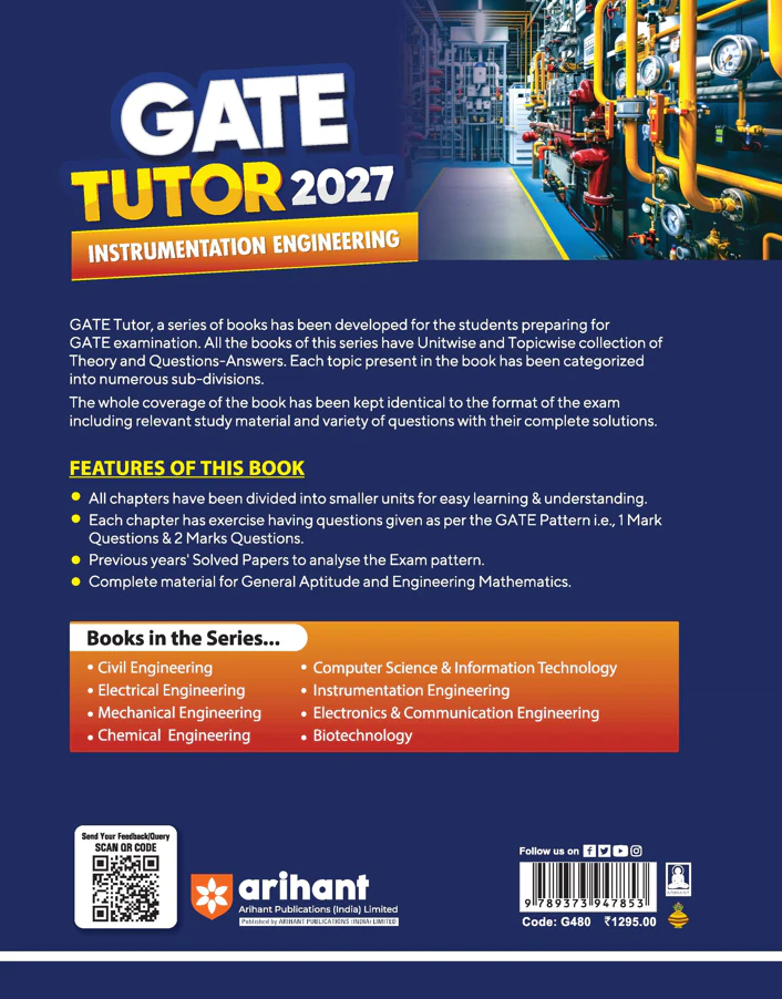 GATE Tutor 2027 Instrumentation Engineering | Solved Papers 2023–2026 & 5 Mock Tests | Complete ECE Preparation Book | Ankit Goel, Geetika - Image 9