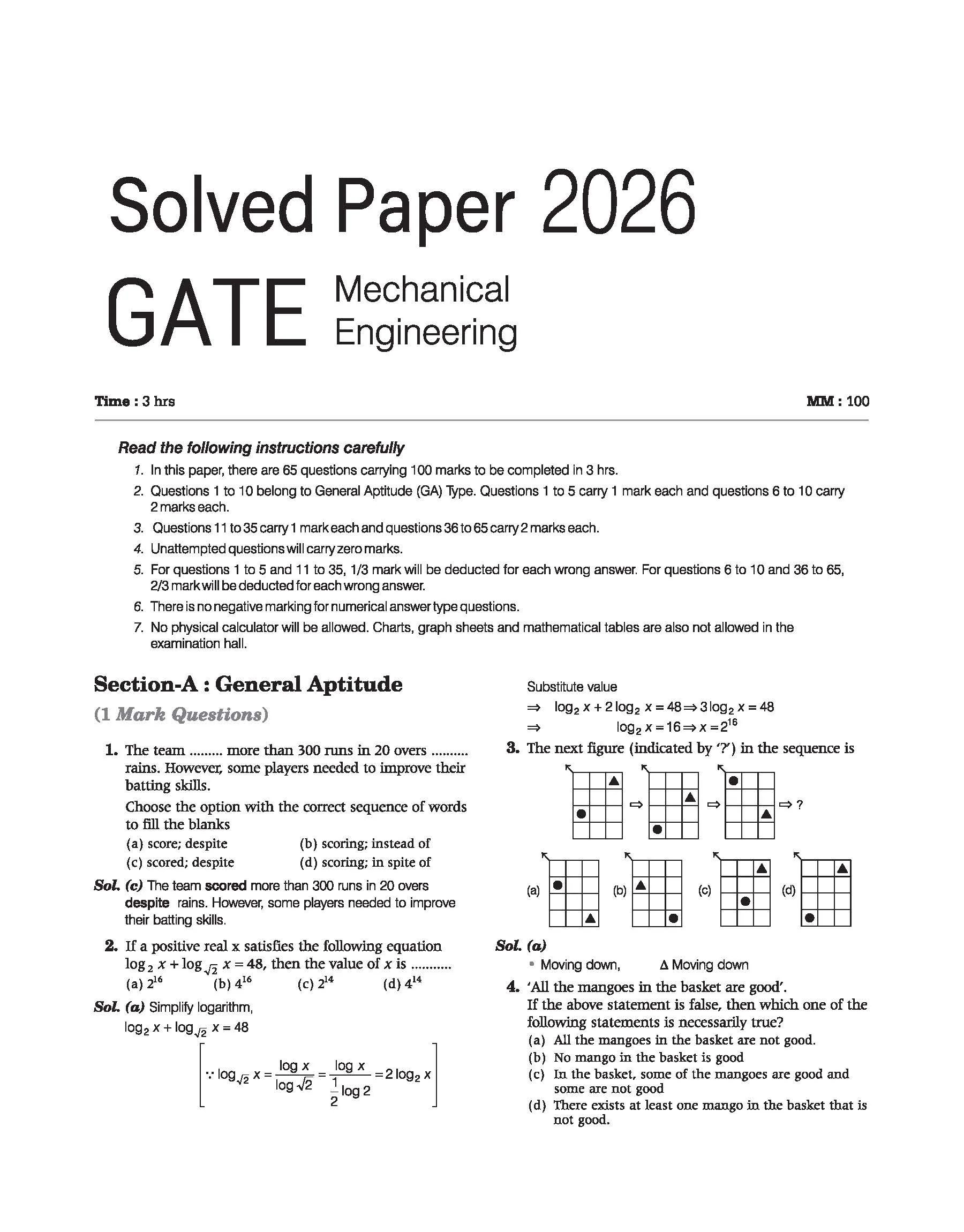 GATE Tutor 2027 Mechanical Engineering | Solved Papers 2023–2026 & 5 Mock Tests | Complete ECE Preparation Book | Er. Dinesh Nath Goswami - Image 4