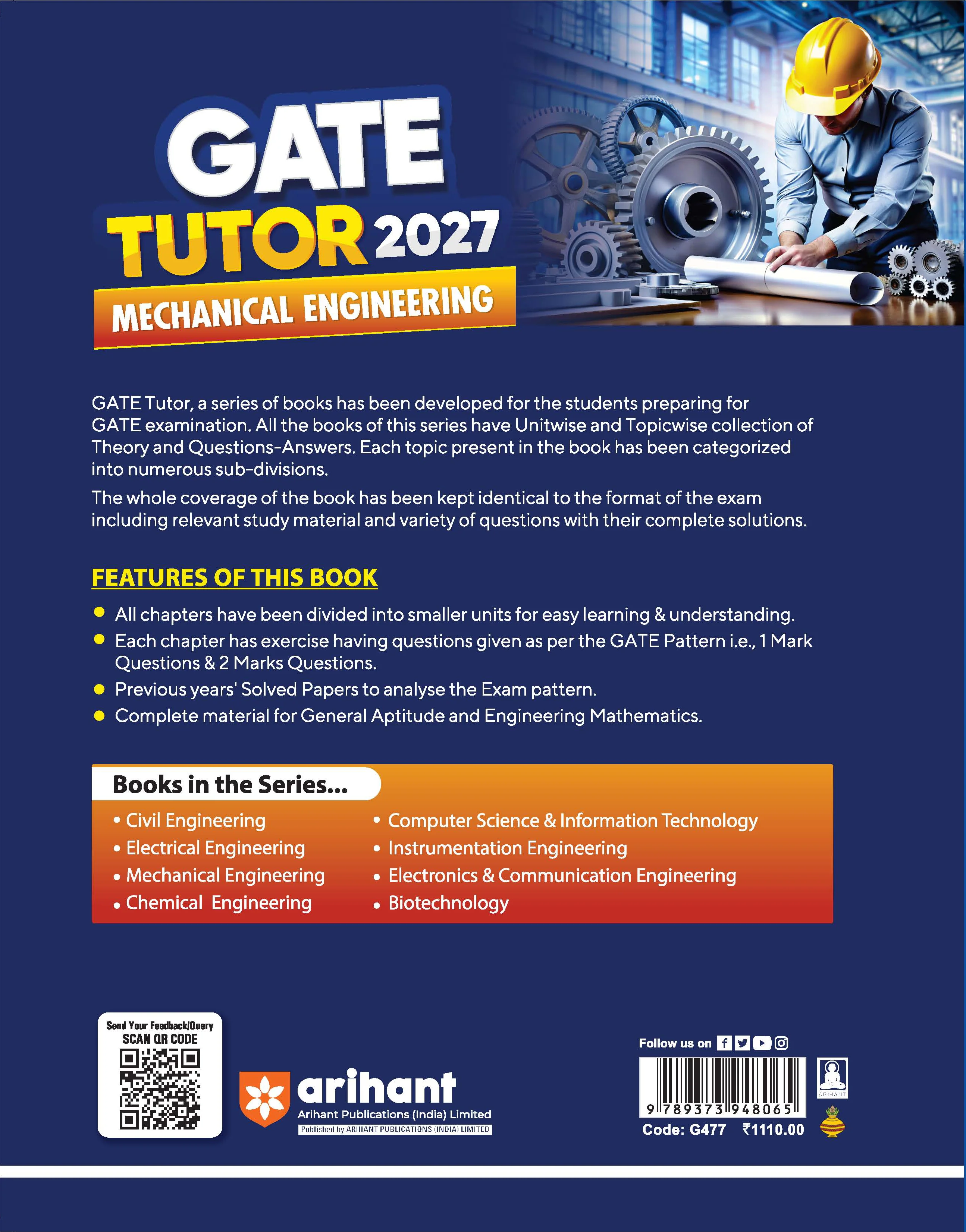 GATE Tutor 2027 Mechanical Engineering | Solved Papers 2023–2026 & 5 Mock Tests | Complete ECE Preparation Book | Er. Dinesh Nath Goswami - Image 9