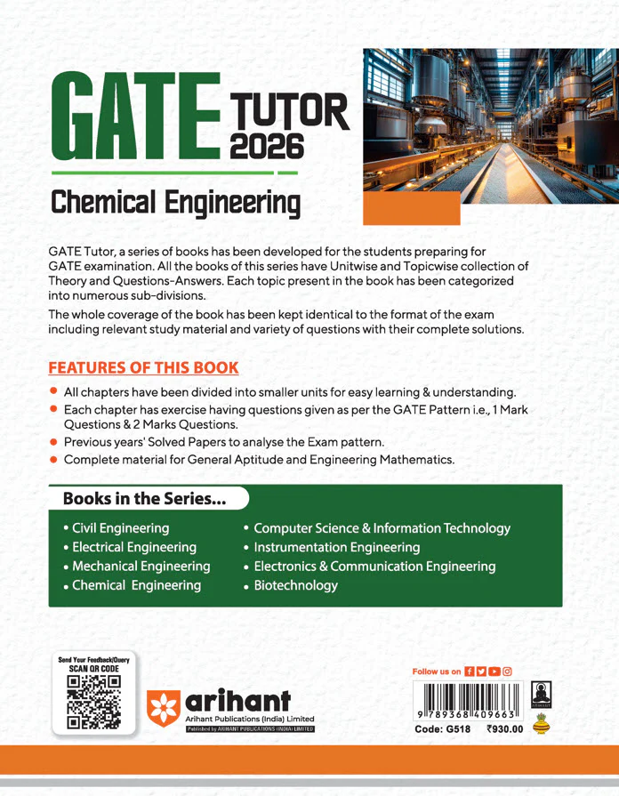 GATE Tutor Chemical Engineering Exam 2026 | With Solved Papers 2025-23 & 3 Mock Tests by Nikhil Gupta, Abhinav Jain - Image 2