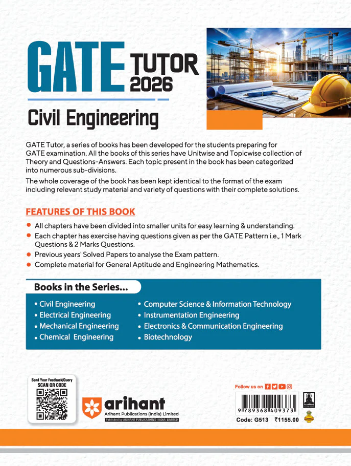 GATE Tutor Civil Engineering Exam 2026 | With Solved Papers 2025-23 & 5 Mock Tests by Prashant Dixhit - Image 2