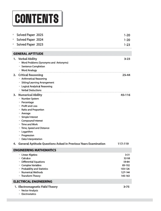 GATE Tutor Electrical Engineering Exam 2026 | With Solved Paper 2025-23 & 5 Mock Tests by Prashant Bharti, Er. Bhavin Juneja, Gaurav Goel - Image 3
