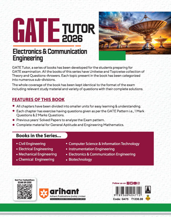 GATE Tutor Electronics & Communication Engineering Exam 2026 | With Solved Papers 2025-23 & 5 Mock Tests by Ankit Goel, Alka Singh - Image 2