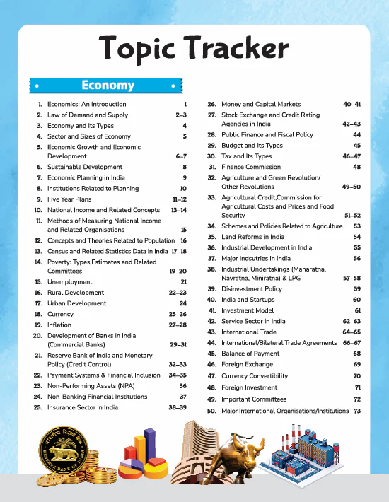 GPS Indian Economy | with Infographics Mindmaps & Flowcharts | for UPSC, IAS, PCS, SSC, Railway, NDA, CDS & Other Competitive Exams - Image 3