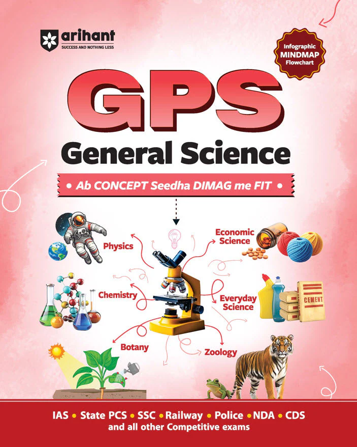 GPS Indian General Science | with Infographics Mindmaps & Flowcharts | for UPSC, IAS, PCS, SSC, Railway, NDA, CDS & Other Competitive Exams