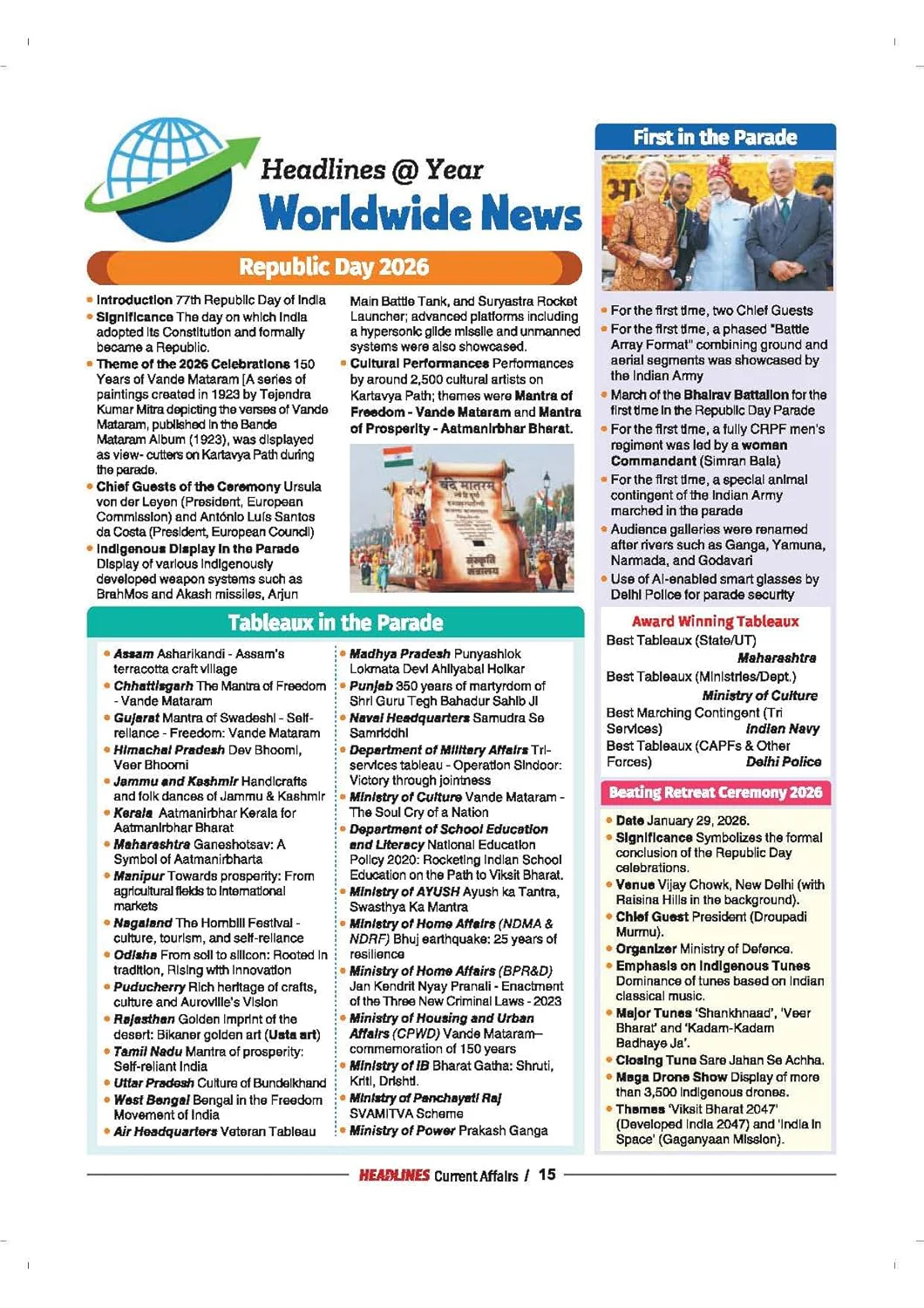 Headlines Current Affairs 2026 | Budget 2026-27 Special | 360° Coverage Feb 2025–Feb 2026 | UPSC, State PCS, SSC, NDA/CDS, Railway & Police Exams - Image 5