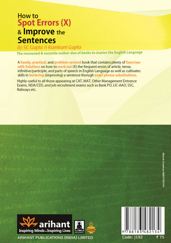 How to Spot Errors (X) & Improve the Sentences - Image 2