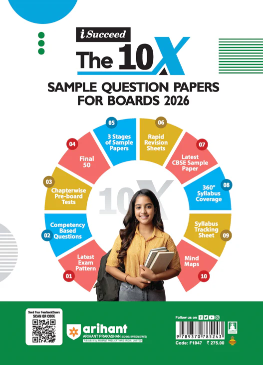i-Succeed CBSE 2026 – Applied Mathematics Class 12 | 15 Sample Question Papers | Rapid Revision Sheets | Mind Maps | Final 50 Most Probable Questions | As per Latest CBSE Sample Paper - Image 2