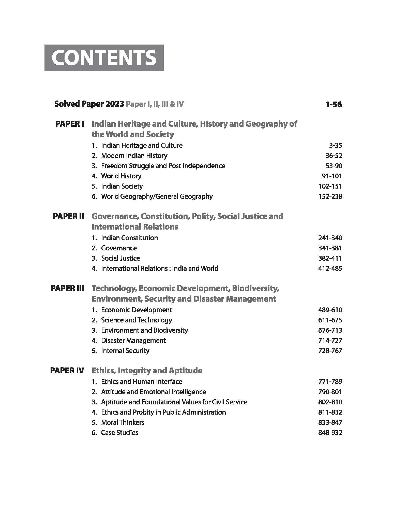 IAS Mains General Studies (Paper I, II, III, & IV) | Chapterwise Solved Papers 2024-2000 | English Medium - Image 3