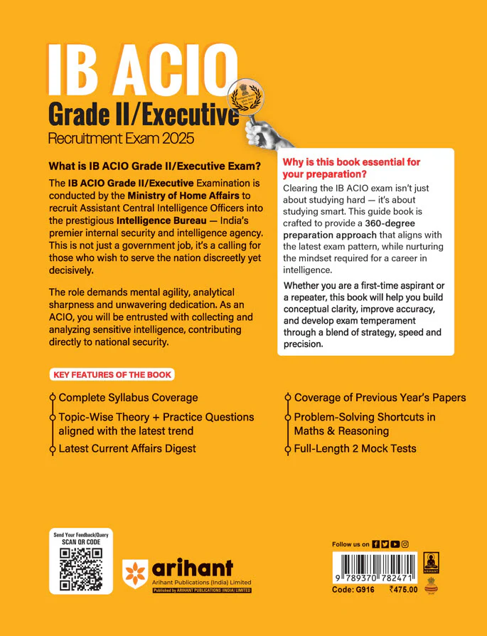 IB ACIO Grade-II / Executive Exam 2025 | Study Guide | With Latest Solved Papers - Image 2