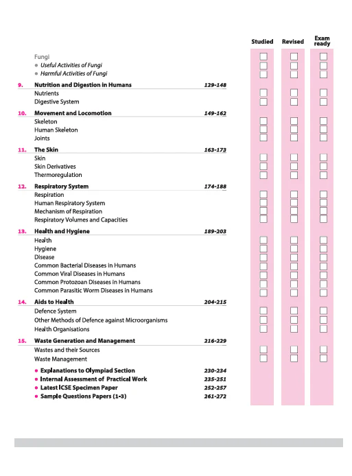 ICSE All in One Biology Class 9 Exam 2026 | Simplifies Theory, In-Text & Chapter Exercises, Exam Pattern Questions, Sample Question Papers with Internal Assessment - Image 4