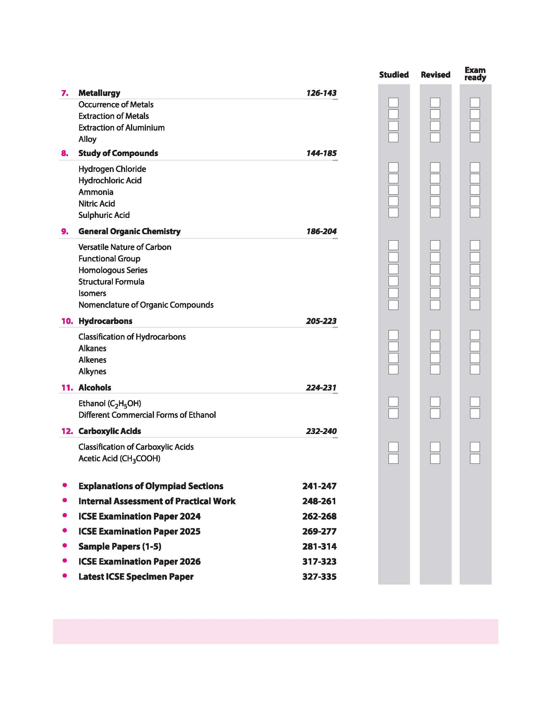ICSE All in One Chemistry Class 10 Exam 2027 | Complete Study Guide with Internal Assessment | Theory, Chapter Exercises, Sample Papers & Exam Questions - Image 5