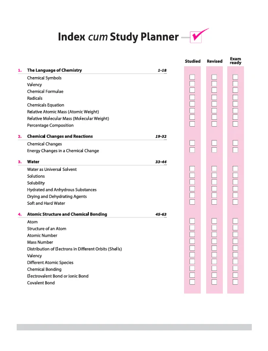ICSE All in One Chemistry Class 9 Exam 2026 | Simplified Theory, In-Text & Chapter Exercises, Sample Question Papers, Exam Pattern Questions with Internal Assessment - Image 3