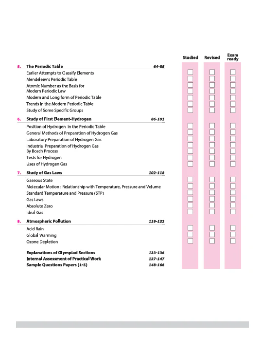 ICSE All in One Chemistry Class 9 Exam 2026 | Simplified Theory, In-Text & Chapter Exercises, Sample Question Papers, Exam Pattern Questions with Internal Assessment - Image 4