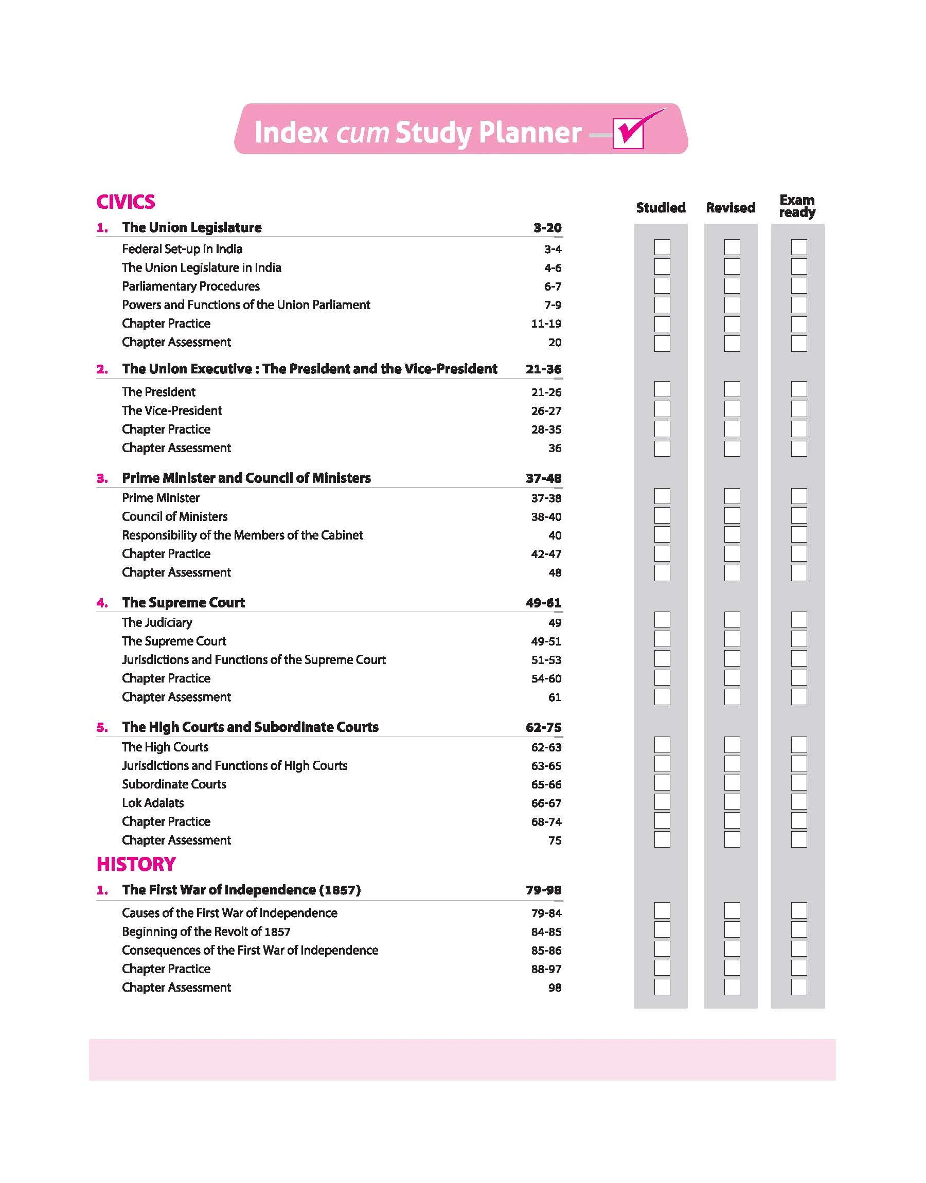 ICSE All in One History & Civics Class 10 Exam 2027 | Complete Study Guide with Internal Assessment | Theory, Chapter Exercises, Sample Papers & Exam Questions - Image 4