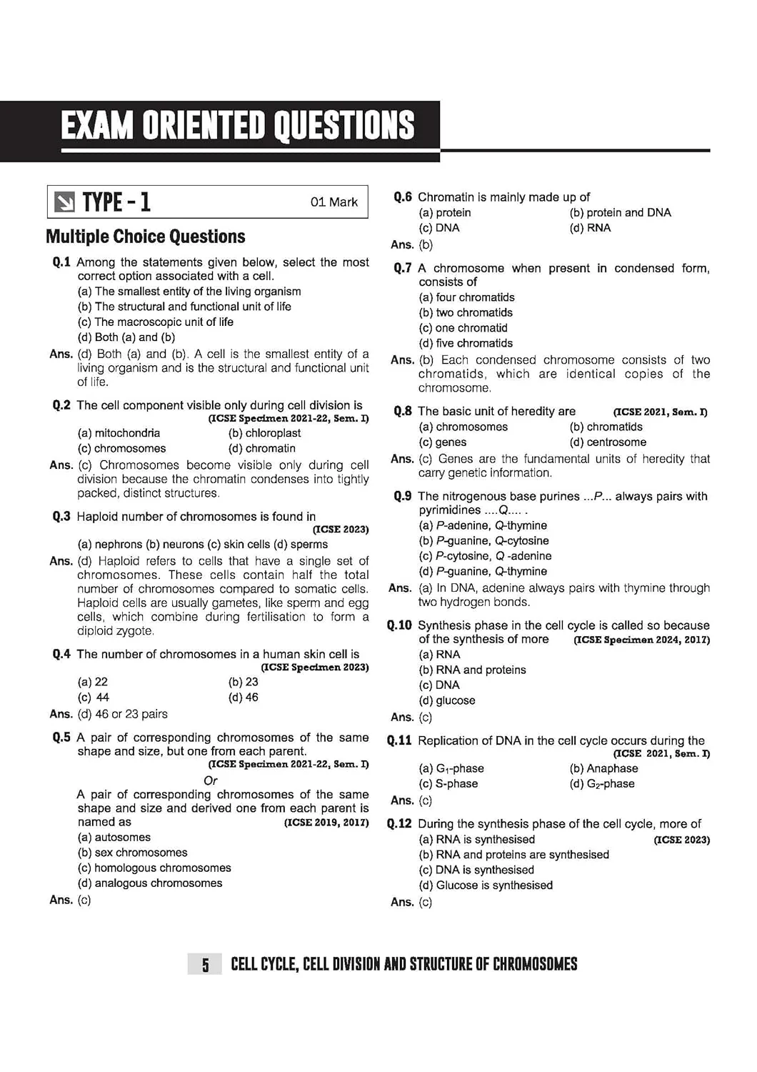 ICSE Biology Class 10 Exam | Quick Theory, Exam Pattern Questions & Sample Papers | As per Latest ICSE Syllabus | Que Bee 2nd Edition - Image 8