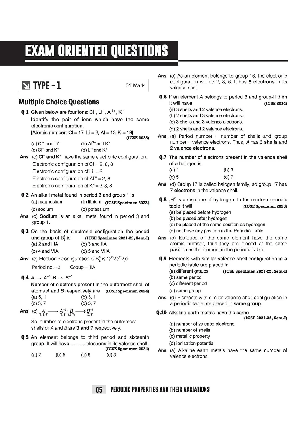 ICSE Chemistry Class 10 Exam | Quick Theory, Exam Pattern Questions & Sample Papers | As per Latest ICSE Syllabus | Que Bee 2nd Edition - Image 10