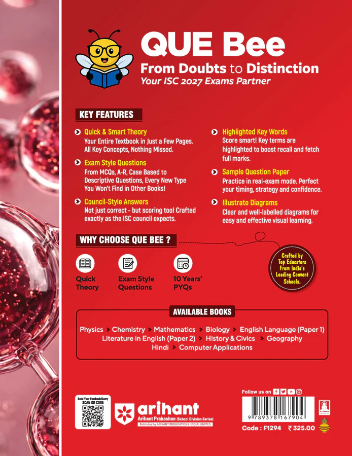 ICSE Chemistry Class 10 Exam | Quick Theory, Exam Pattern Questions & Sample Papers | As per Latest ICSE Syllabus | Que Bee 2nd Edition - Image 11