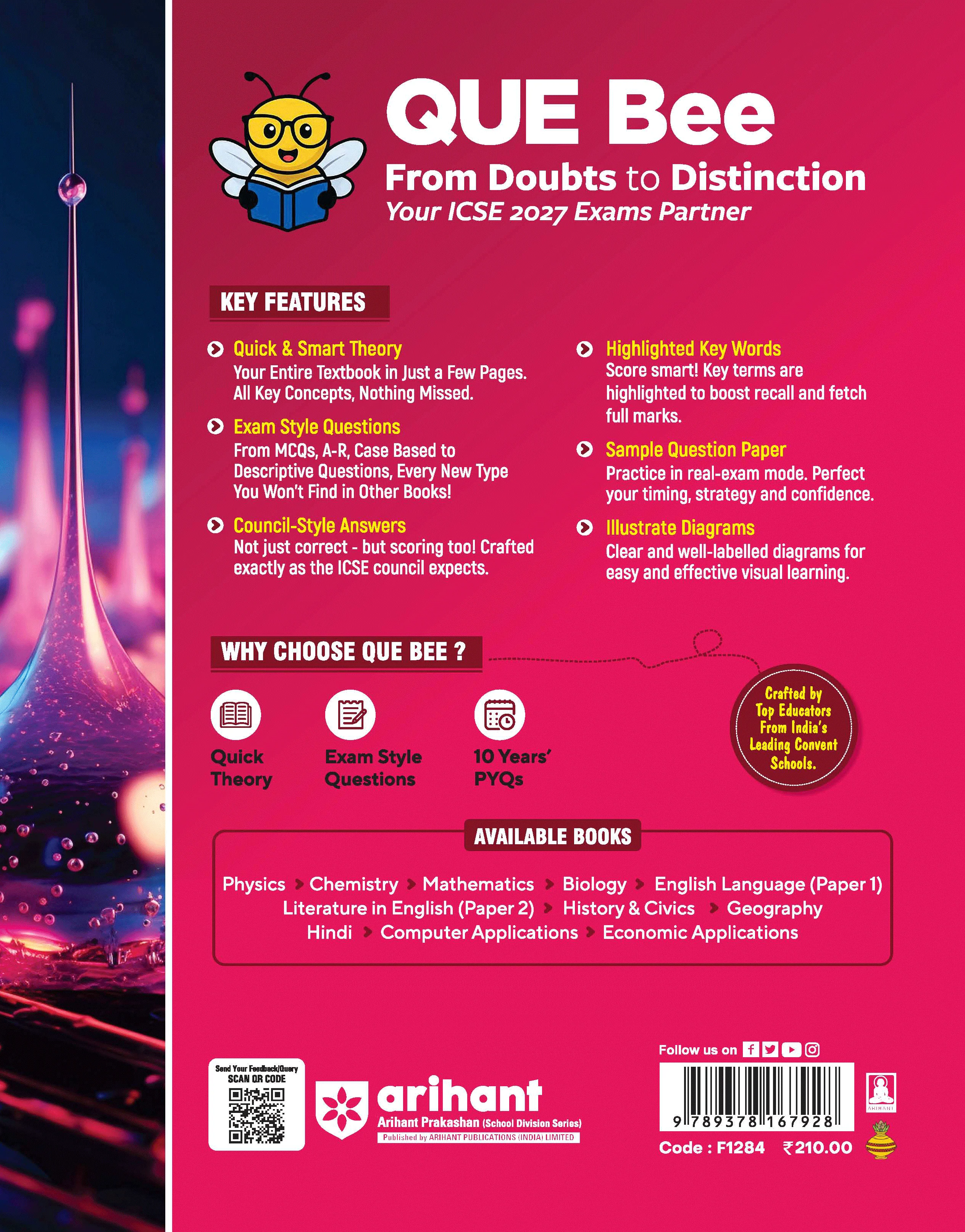 ICSE Chemistry Class 9 Exam Book | Quick Theory, Exam Pattern Questions & Sample Papers | As per Latest ICSE Syllabus | Que Bee 2nd Edition - Image 8