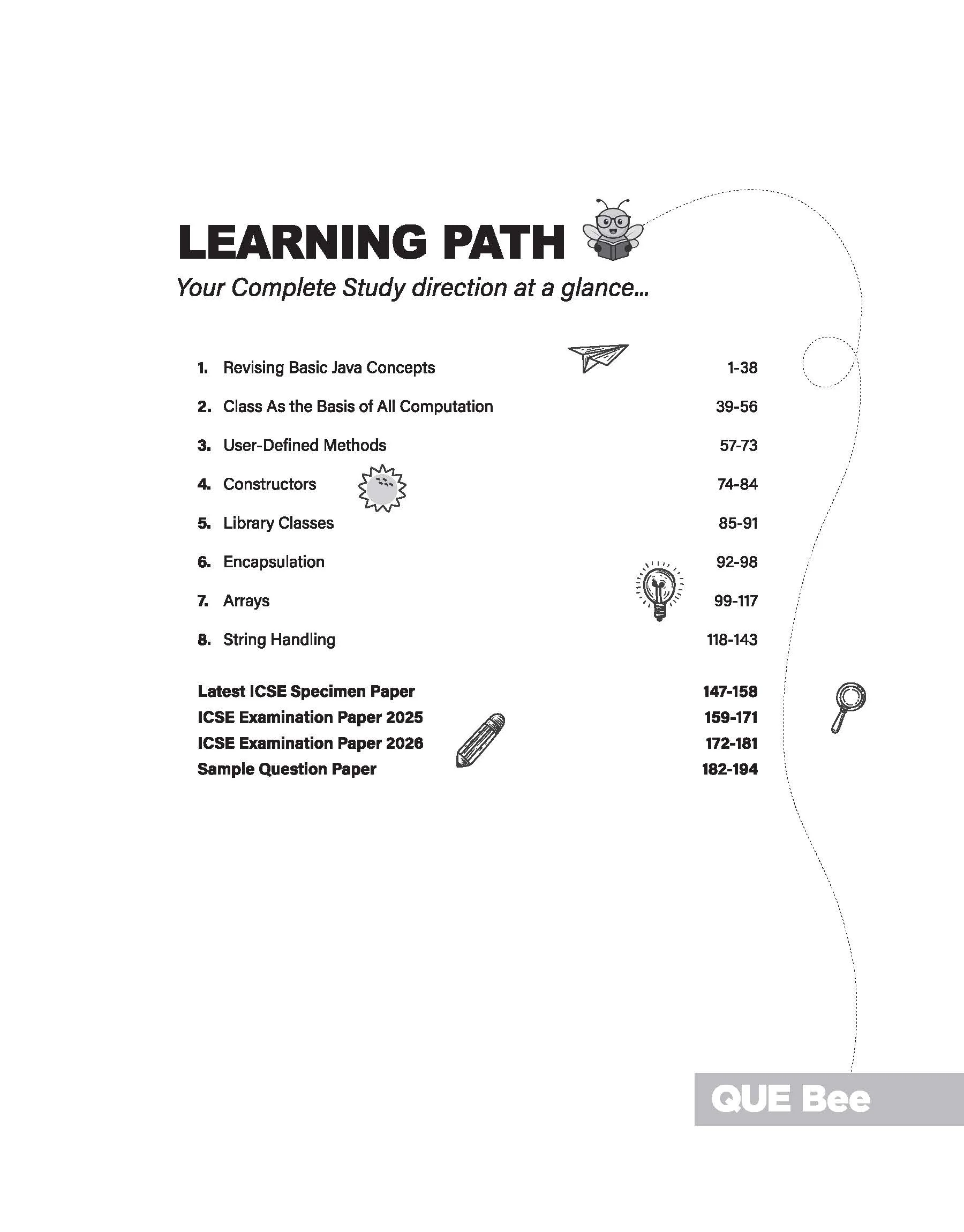 ICSE Computers Application Class  10 Exam | Quick Theory, Exam Pattern Questions & Sample Papers | As per Latest ICSE Syllabus | Que Bee 2nd Edition - Image 5