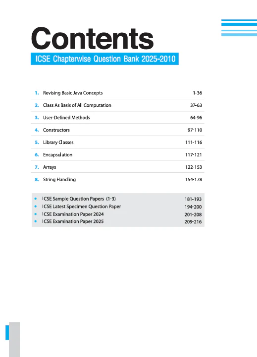ICSE Computer Applications Class 10 Exam 2026 | 16 Years (2025-2010) Chapterwise, Topicwise Question Bank | Key Idea, Concept Enhancer with 3 Sample Question Papers - Image 3